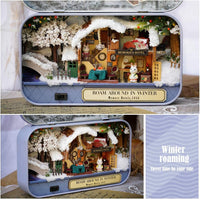 Box Theatre Doll House Furniture Miniature, 1:24 Dollhouse Kit for Kids (in Winter) Kings Warehouse 
