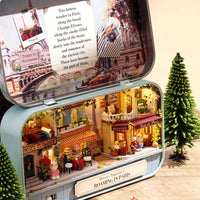 Box Theatre Doll House Furniture Miniature, 1:24 Dollhouse Kit for Kids (Roaming in Paris) Kings Warehouse 