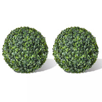 Boxwood Ball Artificial Leaf Topiary Ball 35 cm 2 pcs Kings Warehouse 