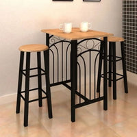 Breakfast/Dinner Table Dining Set with Black Kings Warehouse 