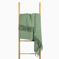 Brighton Throw - 100% NZ Wool - Sage Bedding Kings Warehouse 