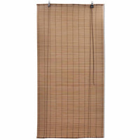 Brown Bamboo Roller Blinds 100 x 160 cm Kings Warehouse 