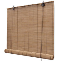Brown Bamboo Roller Blinds 120 x 160 cm Kings Warehouse 