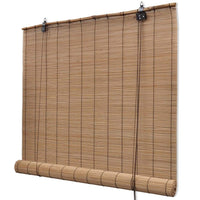 Brown Bamboo Roller Blinds 150 x 220 cm Kings Warehouse 