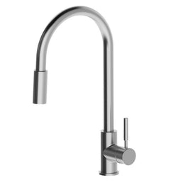Brushed Nickel Pull out Kitchen tap solid stainless steel made Kings Warehouse 