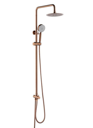 Brushed Rose Gold Copper Solid Stainless Steel 304 made shower set w diverter 200 mm head sprayer hand held head Kings Warehouse 