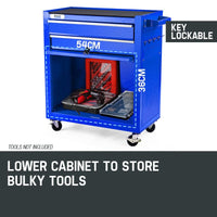 BULLET 8 Drawer Tool Box Cabinet Chest Storage Toolbox Garage Organiser Set Kings Warehouse 