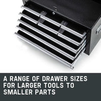 BULLET 9 Drawer Tool Box Chest Garage Storage Mechanic Organiser Toolbox Set Kings Warehouse 