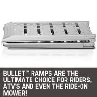 Bullet Aluminium Folding Loading Ramp Quad ATM Motorbike Trailer Truck 1.82m 200KG NEW Kings Warehouse 