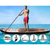 Camp Stand Up Paddle Board 11FT Inflatable SUP Surfborads 15CM Thick Kings Warehouse 