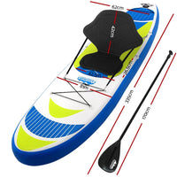 Camp Stand Up Paddle Boards 11ft Inflatable SUP Surfboard Paddleboard Kayak Kings Warehouse 