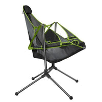 Camping Chair Foldable Swing Luxury Recliner Relaxation Swinging Comfort Lean Back Outdoor Folding Chair Outdoor Freestyle Portable Folding Rocking Chair Green Kings Warehouse 