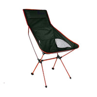 Camping Chair Folding High Back Backpacking Chair with Headrest Red Kings Warehouse 