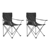 Camping Table and Chair Set 3 Pieces Grey Kings Warehouse 