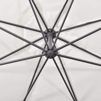 Cantilever Umbrella 3.5 m Sand White Kings Warehouse 