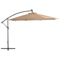 Cantilever Umbrella with Aluminium Pole 350 cm Taupe Kings Warehouse 