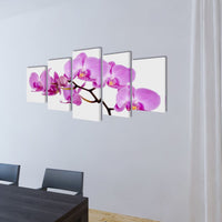 Canvas Wall Print Set Orchid 100 x 50 cm 241570 Kings Warehouse 
