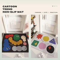 Cartoon door entry anti-slip rug scraping mud rubbing soil pvc wire ring floor mat Kings Warehouse 