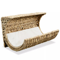 Cat Bed with Cushion Water Hyacinth 37x20x20 cm Kings Warehouse 