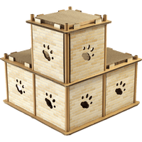 Cat Cardboard House Tree Tower Condo Scratcher Pet Post Pad Mat Furniture cat supplies Kings Warehouse 