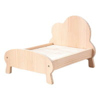 Cat Dog Wooden Bed Pet Sofa for Small Pet Wood Frame Beds With Bedding Kings Warehouse 