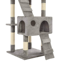 Cat Tree with Sisal Scratching Posts 170 cm Grey Kings Warehouse 