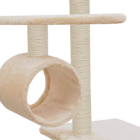 Cat Tree with Sisal Scratching Posts 260 cm Beige Kings Warehouse 