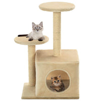 Cat Tree with Sisal Scratching Posts 60 cm Beige Kings Warehouse 