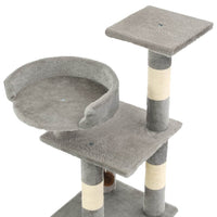 Cat Tree with Sisal Scratching Posts 65 cm Grey Kings Warehouse 