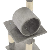 Cat Tree with Sisal Scratching Posts 65 cm Grey Kings Warehouse 
