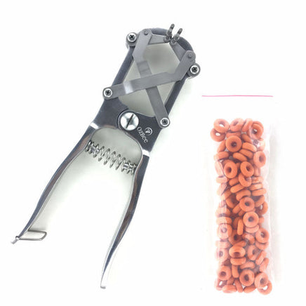 Cattle Lamb Sheep Stainless Steel Elastrator Castrating Plier with 100 Rubber Kings Warehouse 