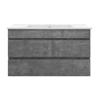 Cefito 900mm Bathroom Vanity Cabinet Basin Unit Sink Storage Wall Mounted Cement Bathroom Accessories Kings Warehouse 