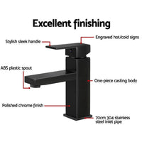 Cefito Basin Mixer Tap Faucet Bathroom Vanity Counter Top WELS Standard Brass Black Cefito Kings Warehouse 