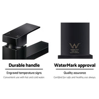 Cefito Basin Mixer Tap Faucet Bathroom Vanity Counter Top WELS Standard Brass Black Cefito Kings Warehouse 