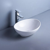 Ceramic Bathroom Basin Vanity Sink Oval Above Counter Top Mount Bowl Kings Warehouse 