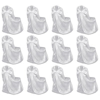 Chair Cover for Wedding Banquet 12 pcs White Kings Warehouse 