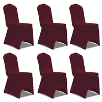 Chair Cover Stretch Burgundy 12 pcs Kings Warehouse 
