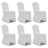 Chair Cover Stretch White 12 pcs Kings Warehouse 