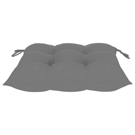 Chair Cushions 6 pcs Grey 40x40x7 cm Fabric Kings Warehouse 