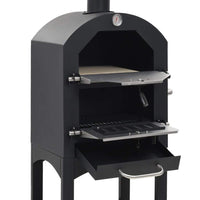 Charcoal Fired Outdoor Pizza Oven with Fireclay Stone Kings Warehouse 