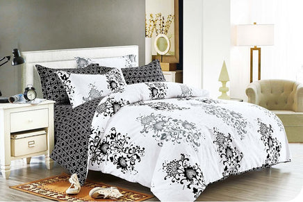 Chateaux Queen Size Duvet Doona Quilt Cover Set Kings Warehouse 