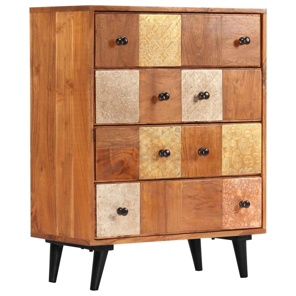 Chest of Drawers 60x30x75 cm Solid Acacia Wood Kings Warehouse Default Title 