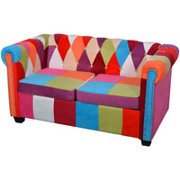 Chesterfield Sofa 2-Seater Fabric Kings Warehouse 