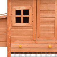 Chicken Cage Solid Pine & Fir Wood 170x81x110 cm Kings Warehouse 