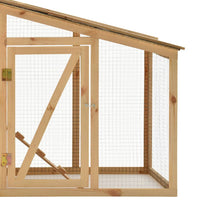 Chicken Cage Solid Pine Wood 178x67x92 cm Kings Warehouse 