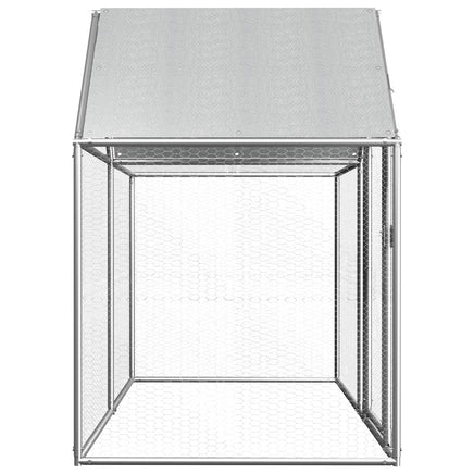 Chicken Coop 2x1x1.5 m Galvanised Steel Coops & Hutches Supplies Kings Warehouse 