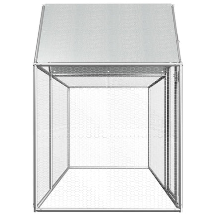 Chicken Coop 3x1x1.5 m Galvanised Steel Coops & Hutches Supplies Kings Warehouse 