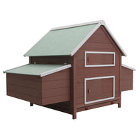 Chicken Coop Brown 157x97x110 cm Wood Coops & Hutches Supplies Kings Warehouse 