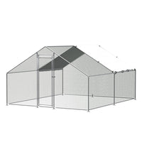 Chicken Coop Cage Run Rabbit Hutch Large Walk In Hen House Cover 3x4x2m
