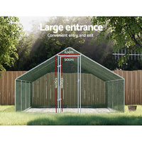 Chicken Coop Cage Run Rabbit Hutch Large Walk In Hen House Cover 8mx3mx2m Kings Warehouse 